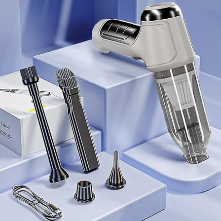 SUITU ST-6645 Håndholdt støvsuger for bil og hjem, trådløs, oppladbar, ABS-materiale