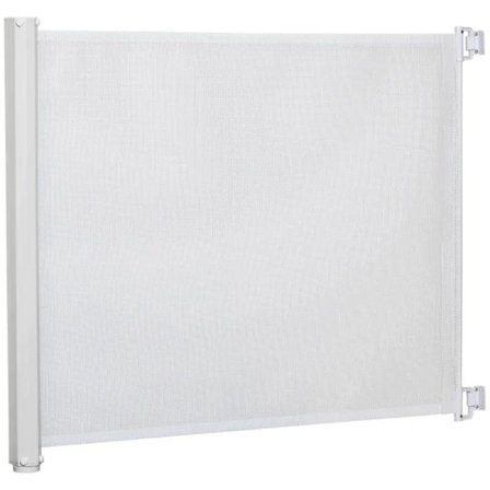 Rootz Dog Door Guard - Trappebeskyttelse - Sikkerhedsskillevæg - Vægskillevæg - Dørbeskyttelse - Udtrækkelig Trappebeskyttelse - Rullegardin - Rulbar