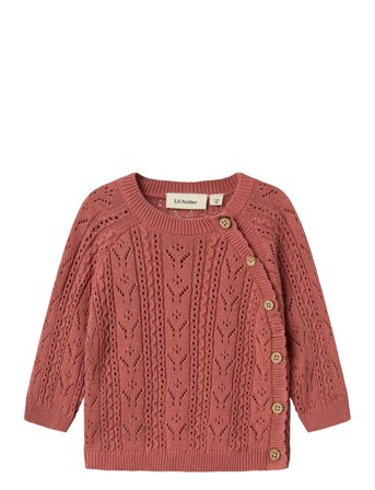 Lil'Atelier Nbfkajsa Ls Wrap Knit Lil - Pink - 56