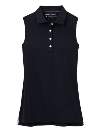 Peter Millar | Banded Sport Mesh Sleeveless Button Polo | M