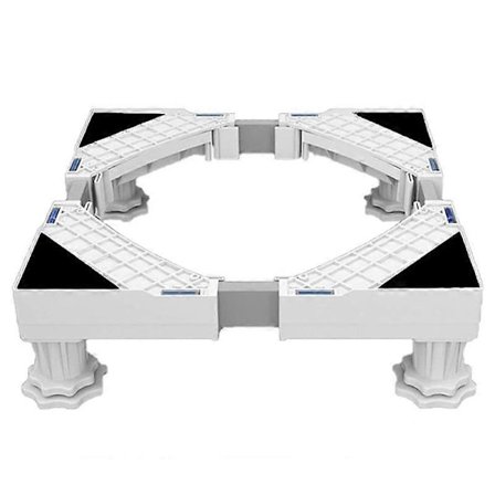 Vaskemaskin Stativ, Vaskemaskin Tørketrommel Kjøleskap Sokkel, Justerbar Lengde, Last 300 kg Anti Vibrasjon Anti Støy