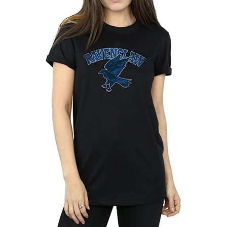 Harry Potter Dam/Damer Ravenclaw Emblem Bomull Boyfriend T-Shirt
