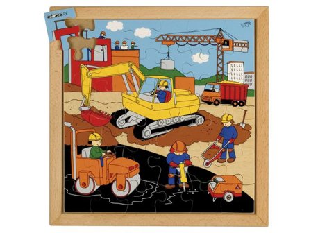 Rampussel vägbygge, 34x34 cm - Lyreco - Skola och förskola - Lekmaterial - Pussel - Rampussel