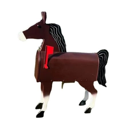 Metallisk Unik Ku-Postkasse Håndlaget For Gård & Ranch DekorBY