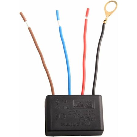 4-tråds touchbrytare för 15W-80W 230V-240V 50Hz glödlampa - 3 ljusstyrkenivåer - MODOU