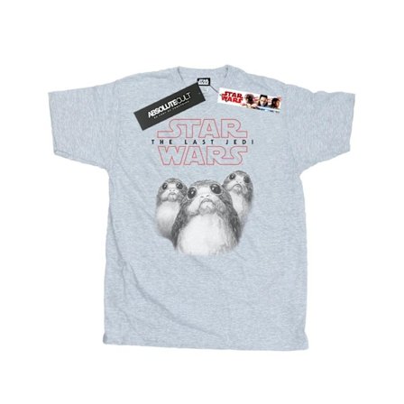 Star Wars: The Last Jedi Porg bomullströja för män 3XL Sports Grå