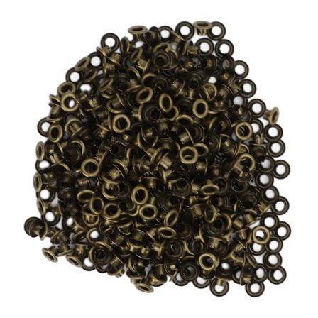 500 stk. trykknapper i jernmateriale, flade, glatte, lyse overflader, lette, farverige syknapper YK4/5‐004 (bronze)