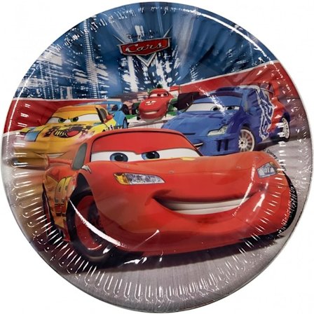 Pappersfat Disney Cars Arena Race 20 cm, 8 st.