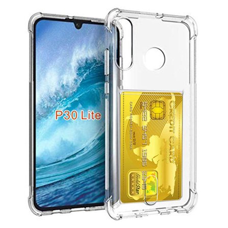 Huawei P30 Lite - Praktiskt Skal med Korthållare