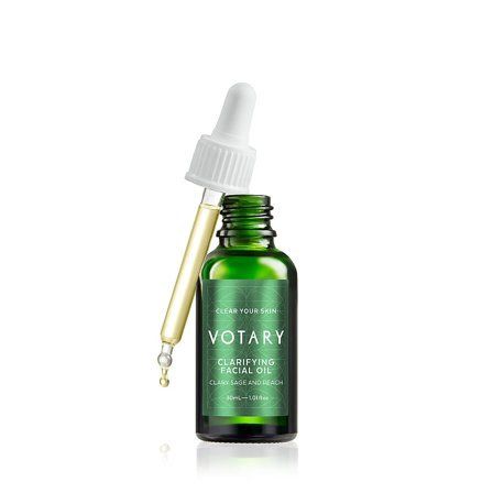 Votary Clarifying Facial Oil Clary Sage and Peach, Skincare, Ansigtspleje, Ansigtsolie