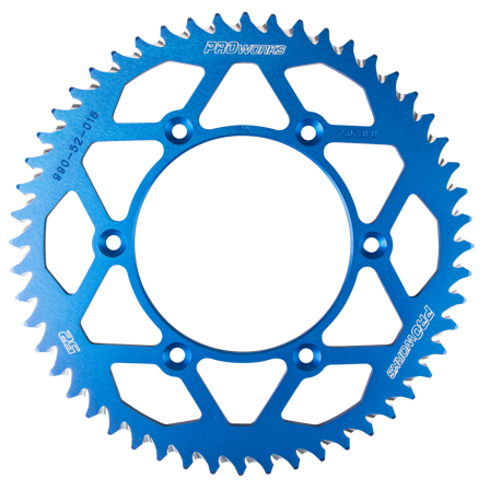 Zadní Rozeta Proworks Aluminium Modrá - KTM 125 XC-W 2017-2026