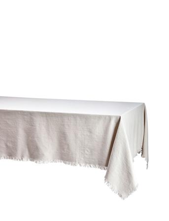 Cloth Fringe 140X240 Home Textiles Kitchen Textiles Tablecloths & Table Runners Beige Noble House*Betinget Tilbud