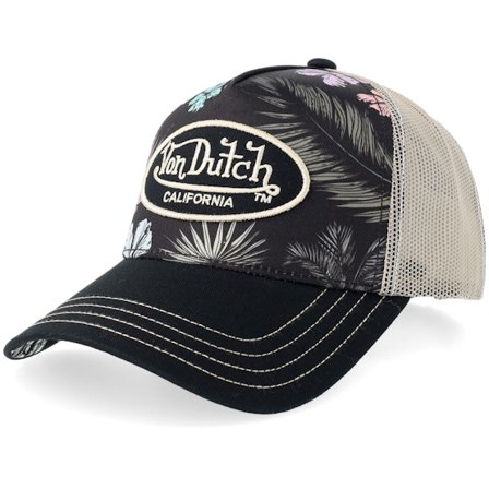 Von Dutch - Schwarz trucker Cap - Embroidery Black/Multi A-frame Trucker @ Hatstore