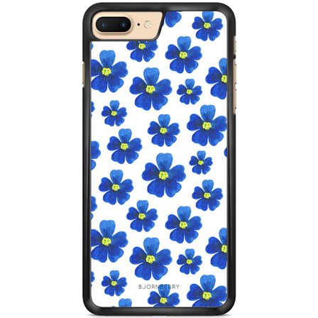 Bjornberry Skal iPhone 7 Plus - Blå Blommor