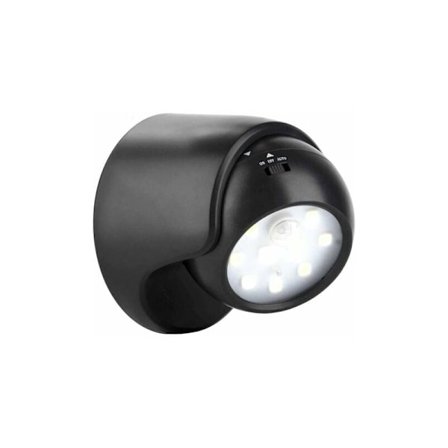 Utomhus rörelsesensor vägglampa 1000 lumen LED utomhuslampa sladdlös batteridriven belysning 360 graders rotation och lutning