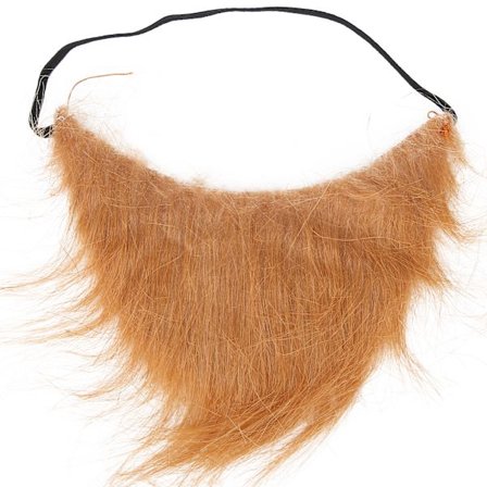 Falskt skjegg for voksne og barn, brunt, Halloween, jul, cosplay, festdekorasjon