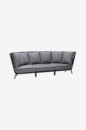 Hillerstorp - Lounge Soffa Jet Set 3-sits - Svart - Loungesoffor - Från Homeroom