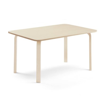 Table ELTON, 1400x700x640 mm, birch laminate, birch
