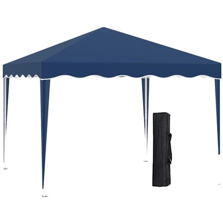 Rootz Folding Gazebo - Pavillon - Pavillon - Havepavillon - Havetelt - Sammenklappeligt festtelt - Højdejusterbar - Uv-beskyttelse - Blå - 295L x 295W