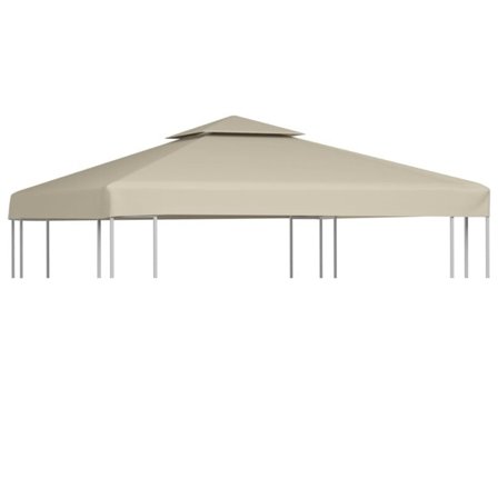 vidaXL Paviljongtak 270 g/m² 3 x m beige