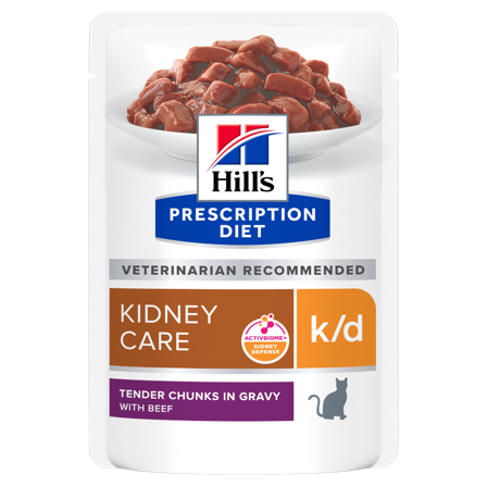 Hill's Prescription Diet K/D Kidney Care Bocconcini Manzo Per