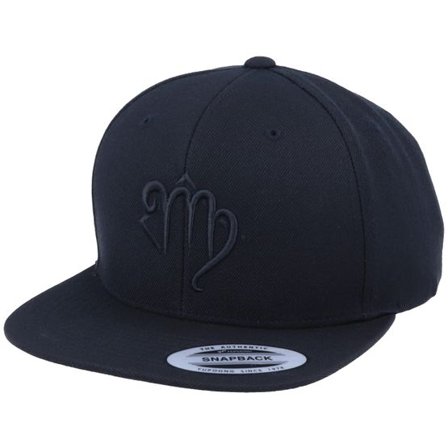 Astrology - Svart snapback Keps - Virgo 3D Black Snapback @ Hatstore