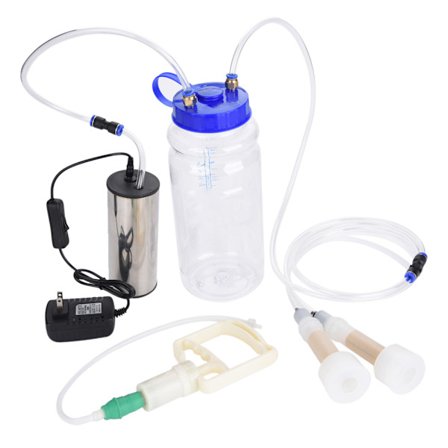 Elektrisk bærbar malkemaskine til får og køer, US-stik 100-240V, effektiv