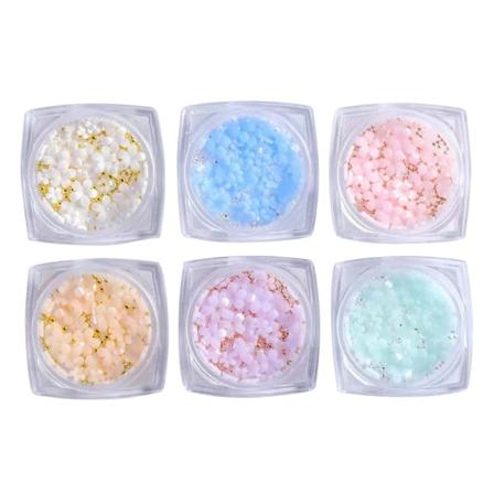 6 kpl Kynsien Taide Valo Muutos Viisi Terälehti Kukka Koriste-6 Pullo Sarja Meikki