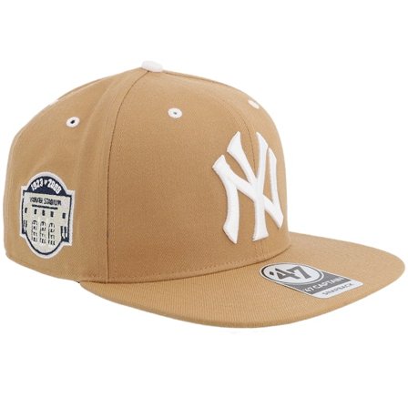 47 Brand - MLB Brun snapback Caps - Hatstore Exclusive x New York Yankees Stadium Camel/White Snapback @ Hatstore