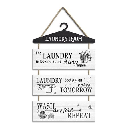 Vaskerum Liste Trædekoration Mærke Træhængning