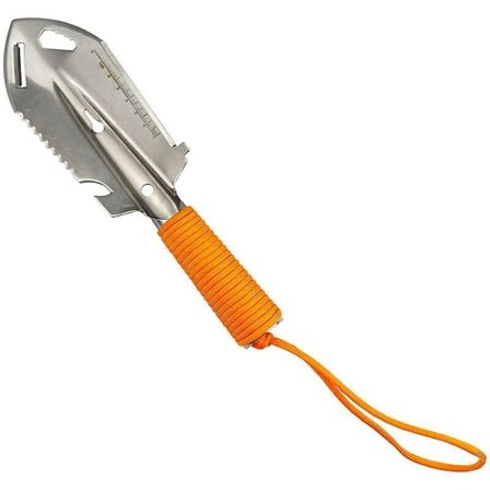 Orange Multifunktionell Bärbar Liten Lättviktsspade Vandring Camping Spade Trädgårdsspade Ny