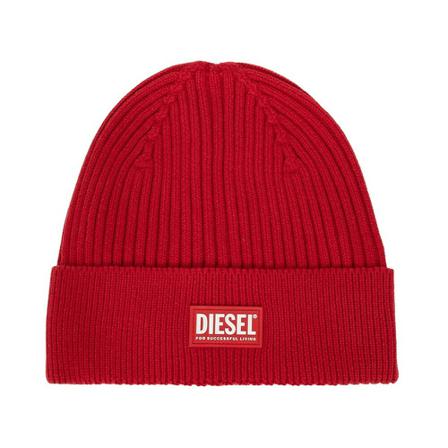 Diesel, ‘K-Coder-G’ beanie Rood, Heren, Maat:ONE Size,wol