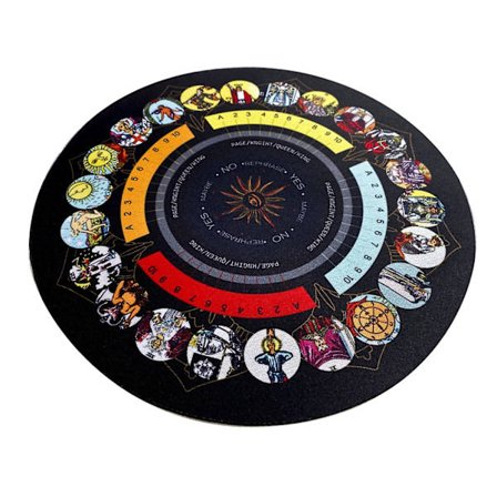 Altar Tarotkort Bordsduk Rund Astrologi Mjuk Duk Kudde Gummimatta[D]