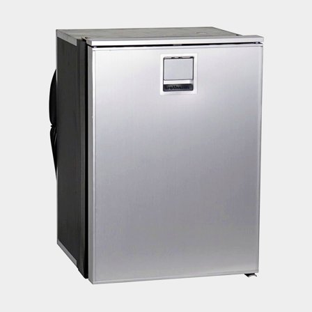 Kylskåp med kompressor Isotherm Cruise CR85 Elegance, 12V / 24V, dörr, 85 liter (varav 6 liter frysfack), silver frontpanel