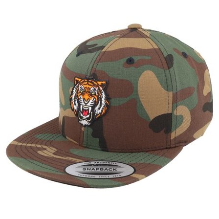 Kiddo Cap - Camo snapback Keps - Kids Wild Tiger Camo Snapback @ Hatstore