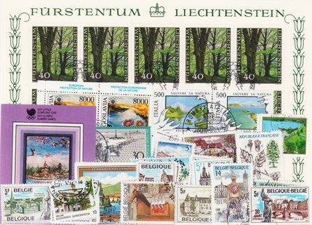 Turisme/Natur - Frimærkepakke - Stemplet