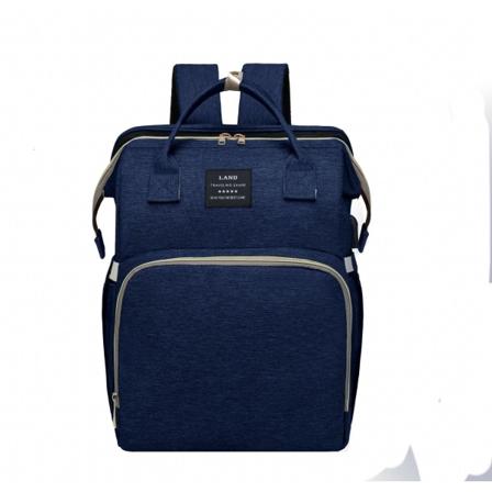 Skötväskor Mammaväska Vikbar ryggsäck Stor kapacitet Bärbar Baby Dark Blue