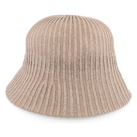 Seeberger - Beige historical Cappello - Linen Mix In Rib Structure Linen Cloche @ Hatstore