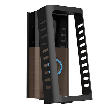 Stöldskyddat dörrklockfäste för 1/2/3/3 Plus/4/2020 Release/2023 Dörrklockfäste Svart-WELLNGS