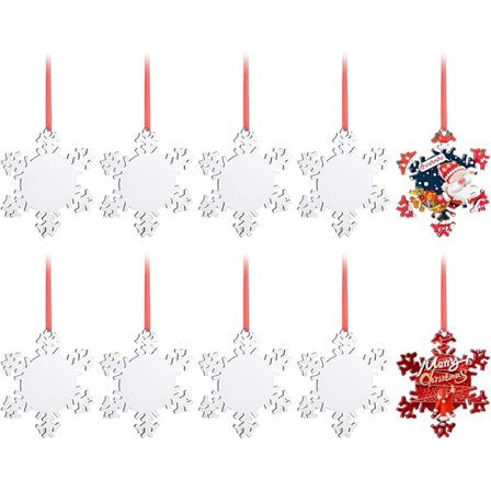 /EA/Sublimeringsämnen Snöflingor Ornament