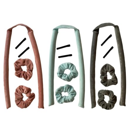 Heatless Curling Rod Plush Curling Roll Hair Styling No Heat Curls for Women