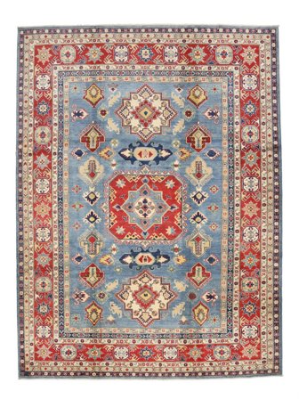 Hand Knotted Kazak Fine Rug 276X354 Wool Dark Red/Brown Large