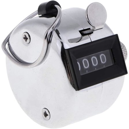 4-siffrig klickräknare - Manuell metallräknare - Klicker för räkning, markering golf{HONGDE}