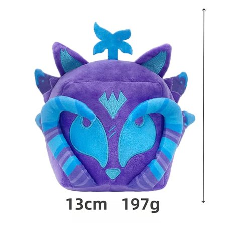 Blox Fruits Speltillbehör Frukt Leopard Ask Plyschleksak Lila Askdocka