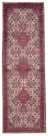 Alfombra Oriental Hamadan 98X300 De Pasillo Rojo Oscuro/Rojo (Lana, Persia)