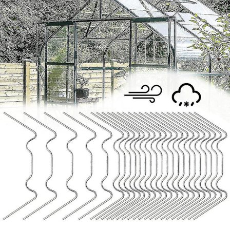 50 Stykker Klips For Drivhusglass Drivhus, Rustfritt Stål Drivhusklips Drivhus Tilbehørsklips Drivhus Fiksering, Hage Drivhusklips