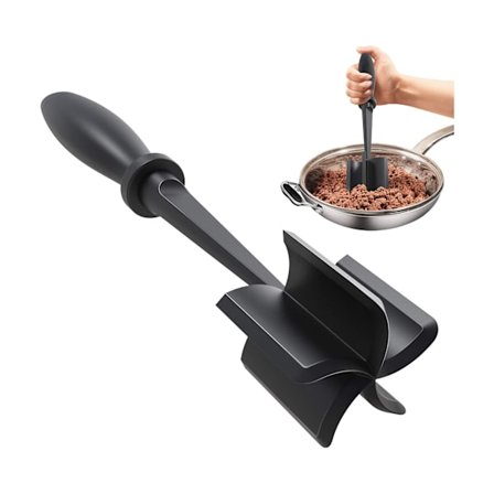 Lihamylly, jauhelihan murskaaja, lämmönkestävä lihamylly hampurilaislihalle, nyloninen hampurilaismurskausväline, jauheliha, tarttumaton sekoitus