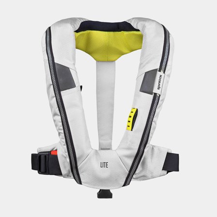 Giubbotto di salvataggio gonfiabile Spinlock Deckvest LITE 170N Bleach White, automatico + cartuccia di CO2 33 grammi, Taglia Unica (50+ kg)
