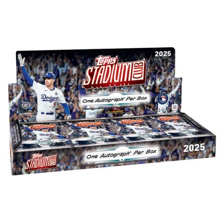 Topps - Svart Trading Cards - Baseball Stadium Club Chrome 2025 Hobby Box - 16 Packs (128 Cards) @ Hatstore