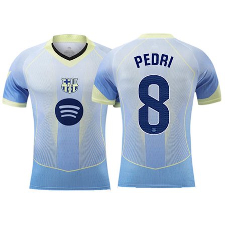 25-26 FC Barcelona Special Edition Blå NO.8 PEDRI Uniform Fotbolls T-shirt S-2XL